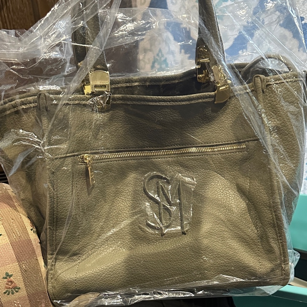 Steve Madden Olive Green Tote Bag